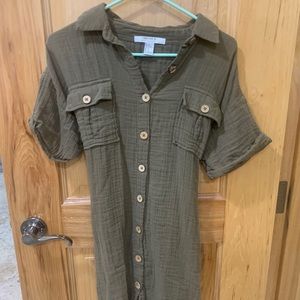 Army green dress
